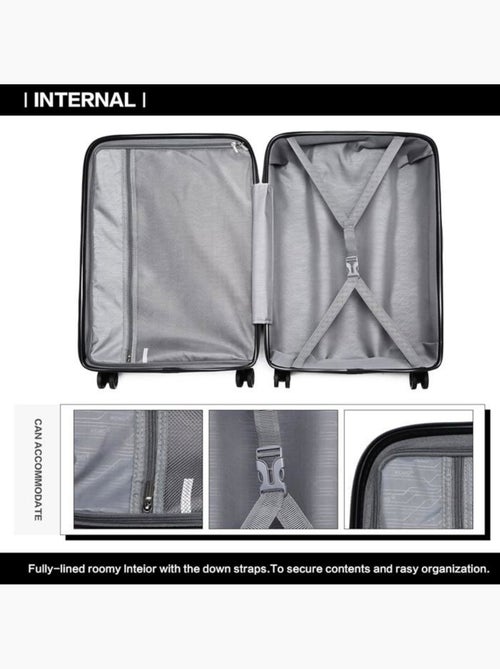 Valise grande taille - 75x47x29 cm abs - kono - Kiabi Valise grande taille - 75x47x29 cm abs - kono - Kiabi