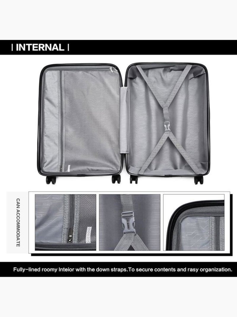 Valise grande taille - 75x47x29 cm abs - kono Gris - Kiabi