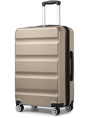 Valise grande taille - 75x48x30 cm abs+pc 4 roulettes serrure tsa - kono