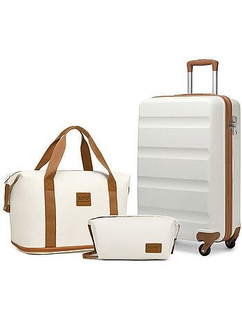 Valise grande taille - 75x51x28 cm abs 63 l à code - kono