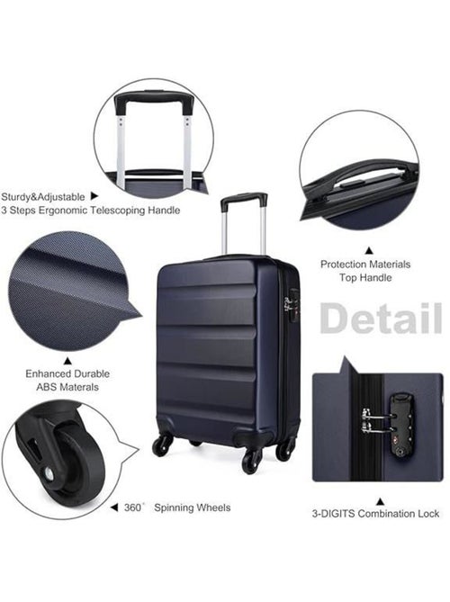 Valise grande taille - 75x51x28 cm abs+pc 4 roulettes - kono - Kiabi Valise grande taille - 75x51x28 cm abs+pc 4 roulettes - kono - Kiabi