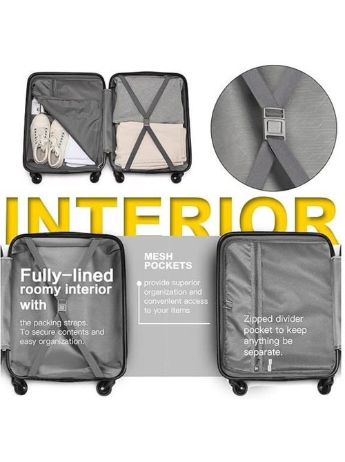 Valise grande taille - 75x51x28 cm abs+pc 4 roulettes - kono - Kiabi Valise grande taille - 75x51x28 cm abs+pc 4 roulettes - kono - Kiabi