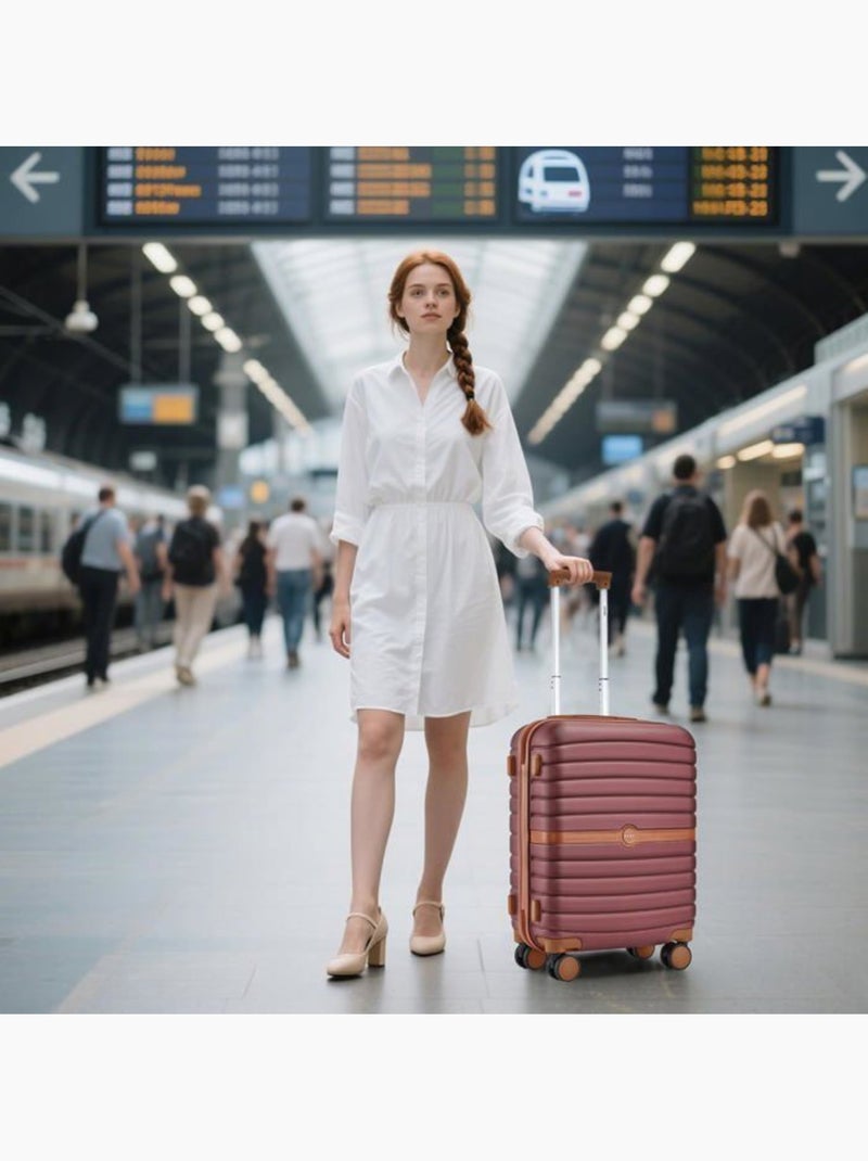 Valise grande taille - 76.5x50.5x29 cm abs + pc 94 l tsa - kono Rouge - Kiabi
