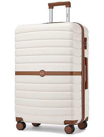 Valise grande taille - 76.5x50.5x29 cm abs+pc 4 roulettes serrure tsa - kono