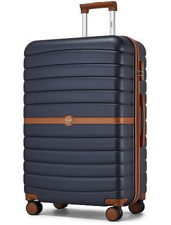 Valise grande taille - 76.5x50.5x29 cm abs+pc 4 roulettes serrure tsa - kono