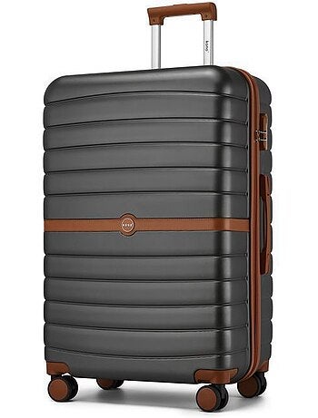 Valise grande taille - 76.5x50.5x29 cm abs+pc 4 roulettes serrure tsa - kono
