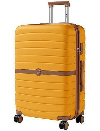 Valise grande taille - 76.5x50.5x29 cm abs+pc 4 roulettes serrure tsa - kono