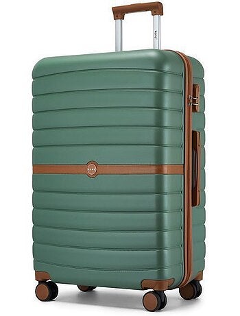 Valise grande taille - 76.5x50.5x29 cm abs+pc 4 roulettes serrure tsa - kono