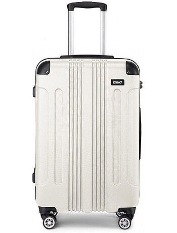 Valise grande taille - 76x50x30 cm abs 114 l à code - kono