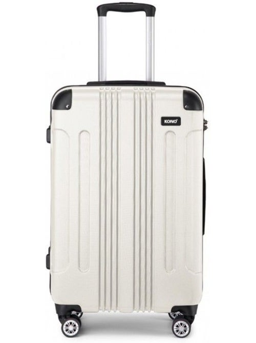 Valise grande taille - 76x50x30 cm abs 114 l à code - kono - Kiabi Valise grande taille - 76x50x30 cm abs 114 l à code - kono - Kiabi