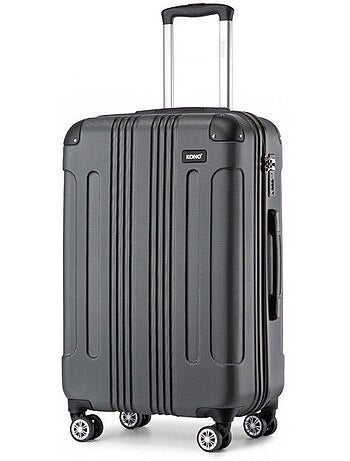 Valise grande taille - 76x50x30 cm abs 114 l à code - kono