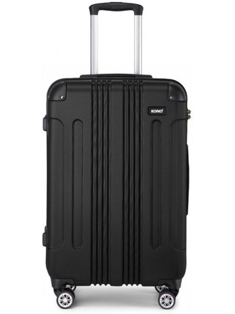 Valise grande taille - 76x50x30 cm abs 114 l à code - kono Noir - Kiabi