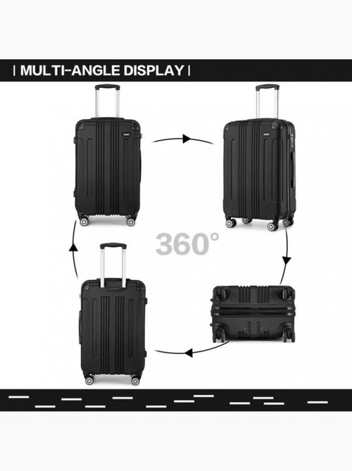 Valise grande taille - 76x50x30 cm abs 114 l à code - kono - Kiabi Valise grande taille - 76x50x30 cm abs 114 l à code - kono - Kiabi
