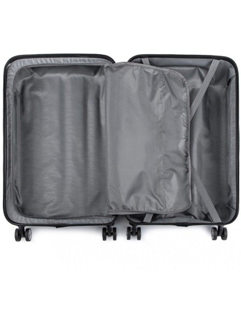 Valise grande taille - 76x50x30 cm abs 114 l à code - kono Noir - Kiabi