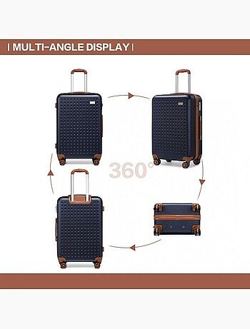 Valise grande taille - 76x50x31 cm abs 99 l tsa - kono