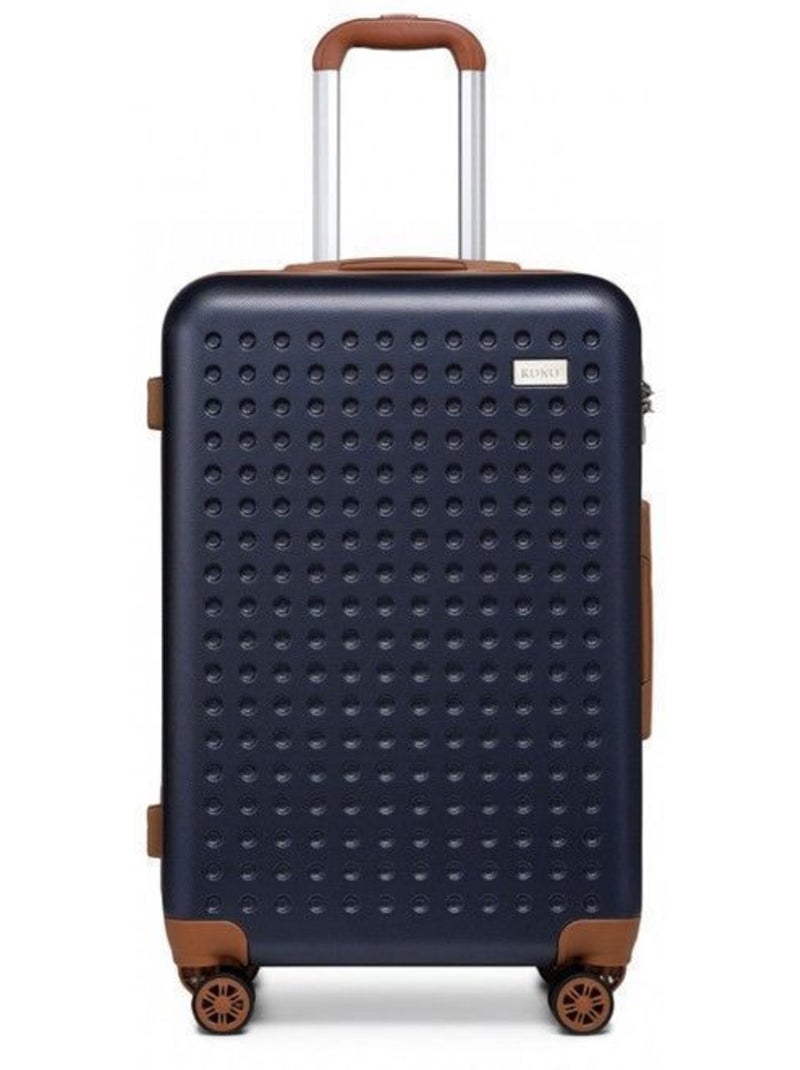 Valise grande taille - 76x50x31 cm abs 99 l tsa - kono Bleu marine - Kiabi