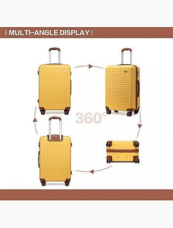 Valise grande taille - 76x50x31 cm abs 99 l tsa - kono