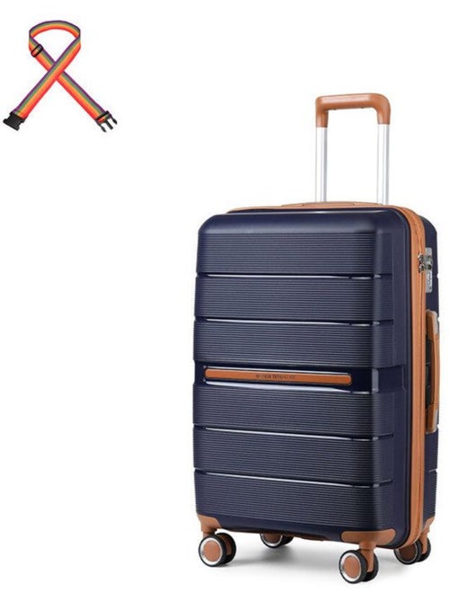 Valise grande taille - 76x50x31 cm polypropylène 4 roulettes serrure tsa - british traveller - Kiabi