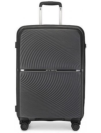 Valise grande taille - 76x50x31 cm polypropylène 4 roulettes serrure tsa - british traveller