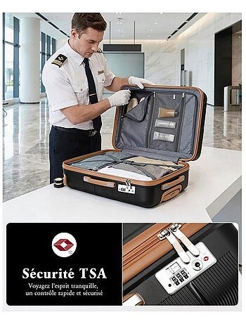 Valise grande taille - 76x50x31 cm polypropylène serrure tsa - british traveller