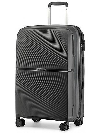 Valise grande taille - 76x51x30 cm polypropylène 4 roulettes serrure tsa - british traveller