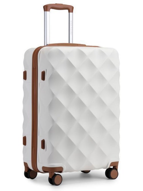 Valise grande taille - 86x58.5x34 cm abs 4 roulettes serrure tsa - british traveller - Kiabi Valise grande taille - 86x58.5x34 cm abs 4 roulettes serrure tsa - british traveller - Kiabi