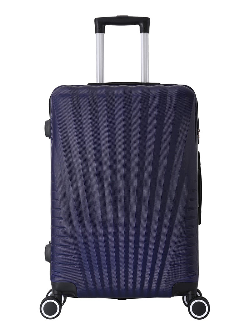 Valise Grande taille 4 roues 75cm - Elegance - Trolley ADC Bleu marine - Kiabi