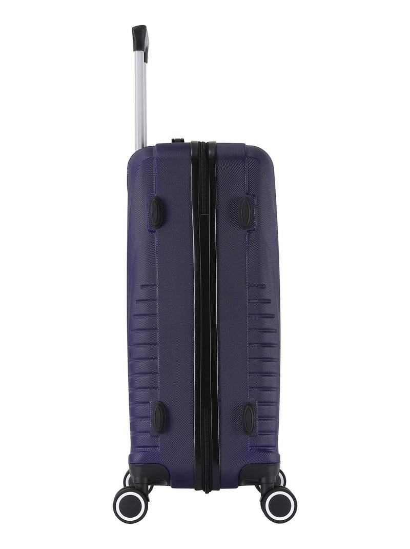 Valise Grande taille 4 roues 75cm - Elegance - Trolley ADC Bleu marine - Kiabi