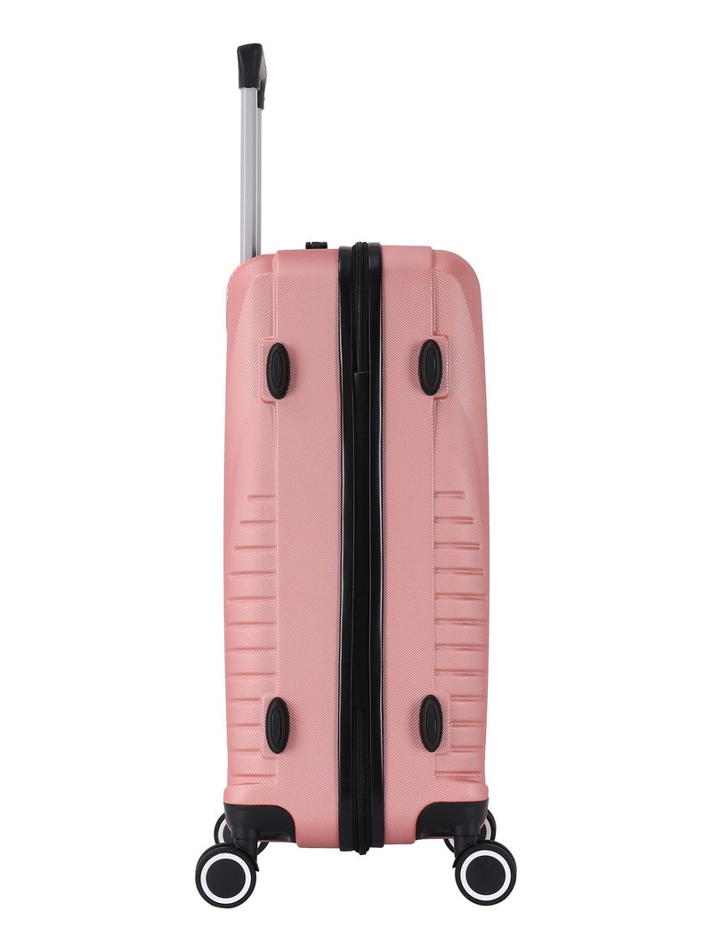 Valise Grande taille 4 roues 75cm - Elegance - Trolley ADC Rose - Kiabi