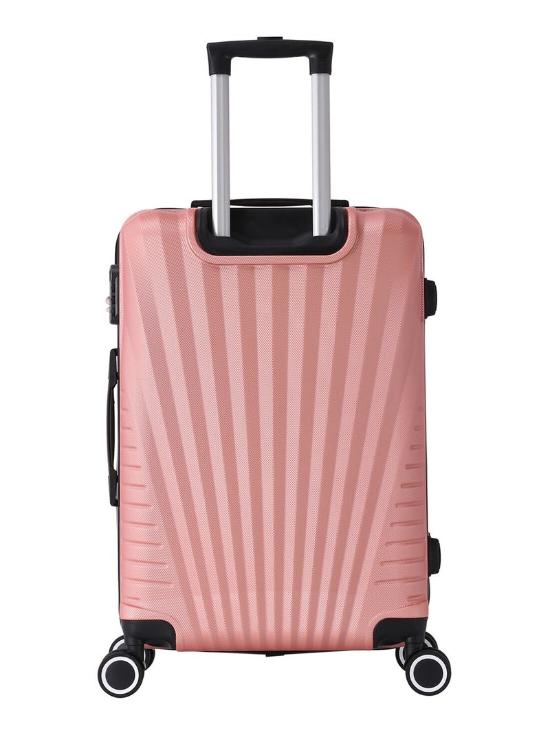 Valise Grande taille 4 roues 75cm - Elegance - Trolley ADC Rose - Kiabi
