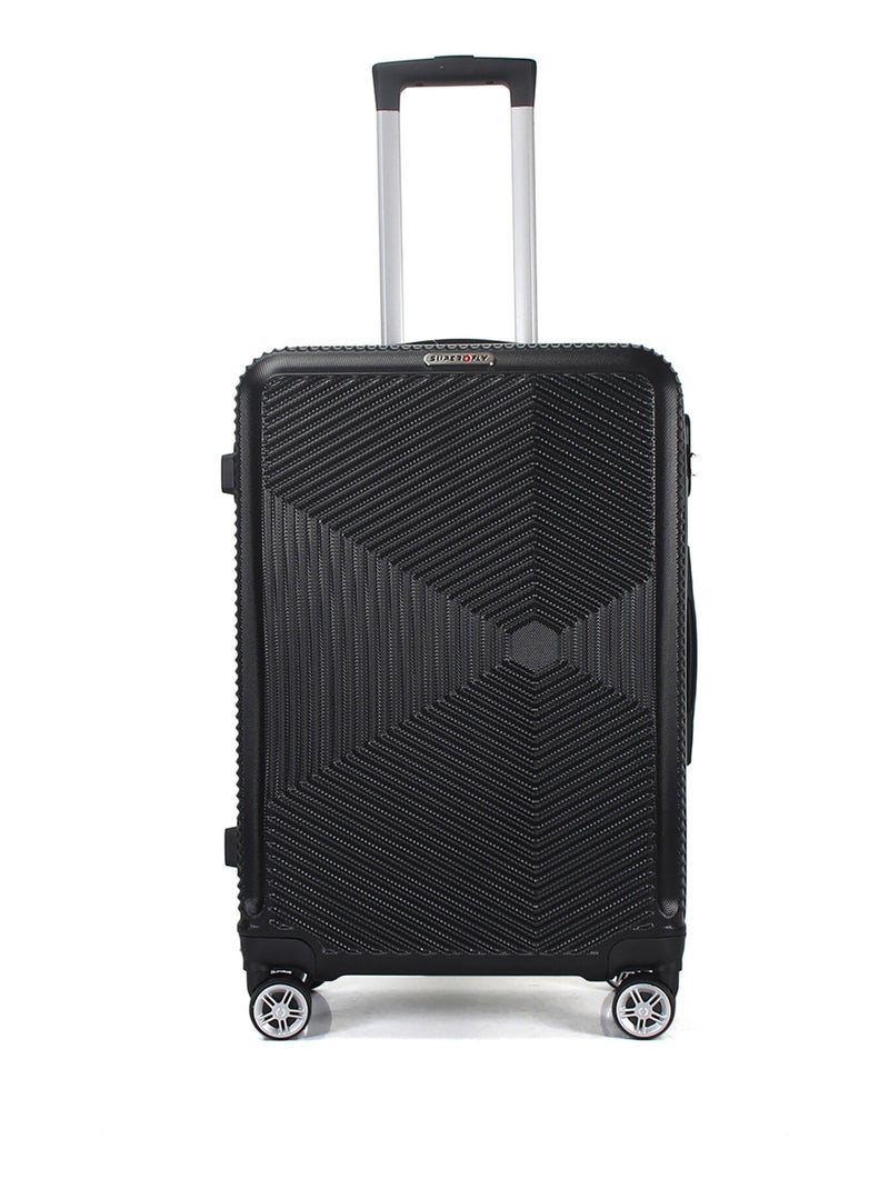 Valise Grande taille 4 roues 75cm rigide - Luton - SuperFly Noir - Kiabi