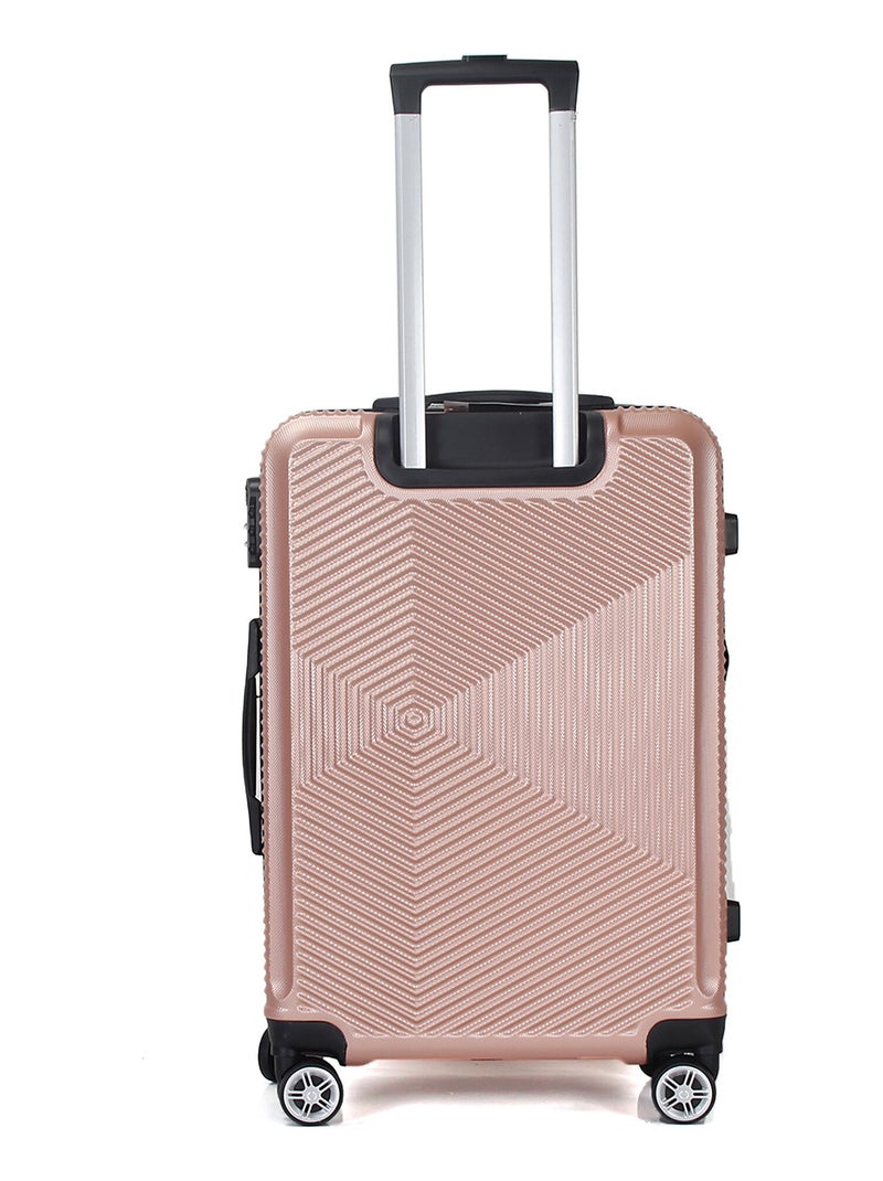 Valise Grande taille 4 roues 75cm rigide - Luton - SuperFly Rose - Kiabi