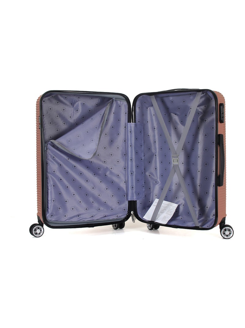 Valise Grande taille 4 roues 75cm rigide - Luton - SuperFly Rose - Kiabi