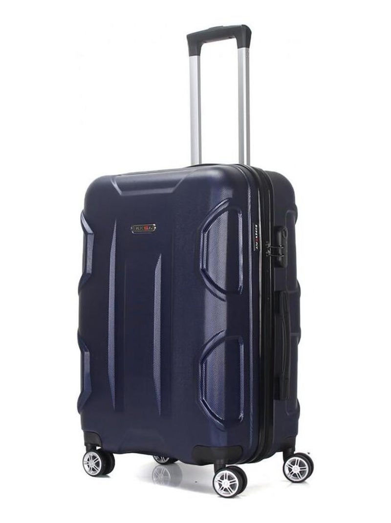 Valise Grande taille 4 roues 75cm rigide - Palace - SuperFly Bleu marine - Kiabi