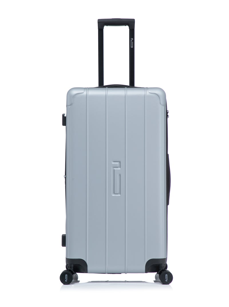 Valise Grande Taille 75 cm avec étagères | Cadenas TSA | ABS | CELIMS France Gris - Kiabi