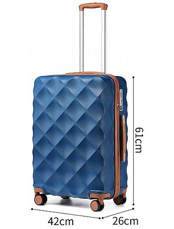 Valise moyenne - 61x42x26 cm rigide 57 l tsa - british traveller