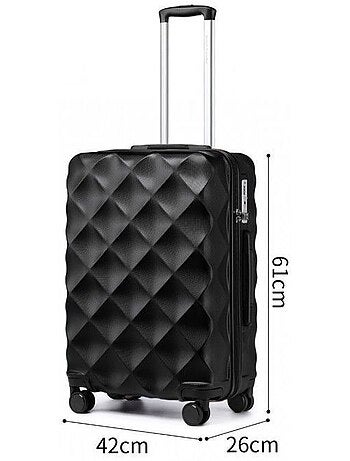 Valise moyenne - 61x42x26 cm rigide 57 l tsa - british traveller