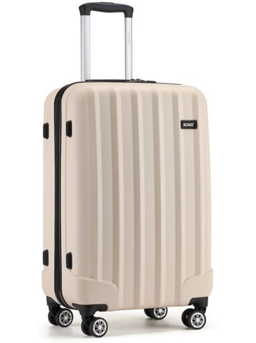 Valise moyenne - 65x42x26 cm abs 4 roulettes serrure tsa - kono - Kiabi