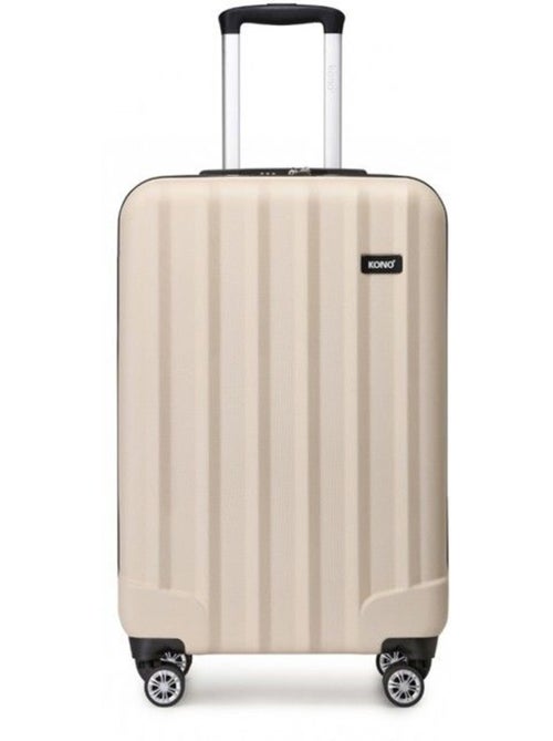 Valise moyenne - 65x42x26 cm abs 4 roulettes serrure tsa - kono - Kiabi