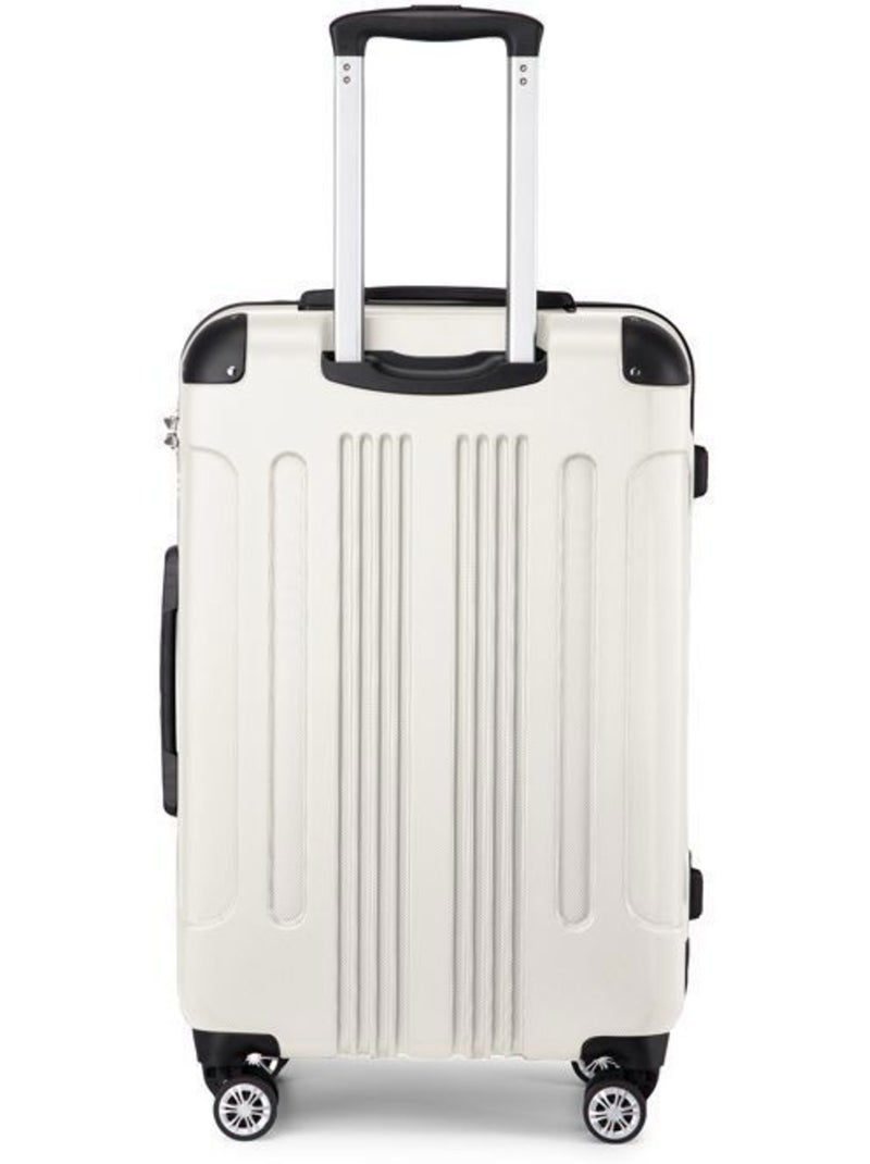 Valise moyenne - 65x42x26 cm abs + pc 61 l tsa - kono Beige - Kiabi