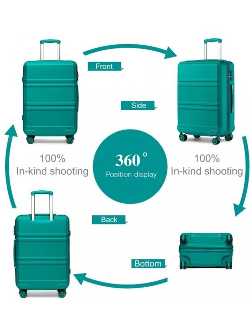 Valise moyenne - 65x44x25.5 cm abs 64 l tsa - kono Vert - Kiabi
