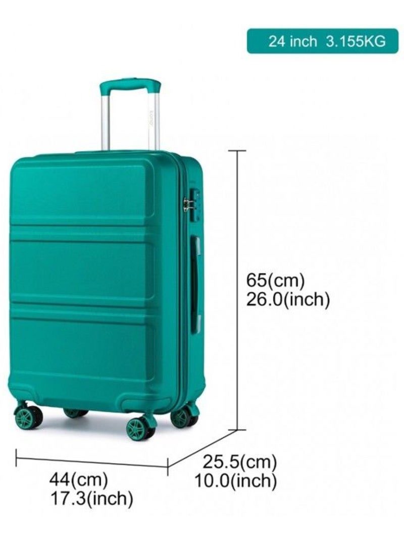 Valise moyenne - 65x44x25.5 cm abs 64 l tsa - kono Vert - Kiabi