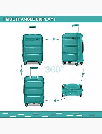 Valise moyenne - 65x44x27 cm abs serrure tsa - kono