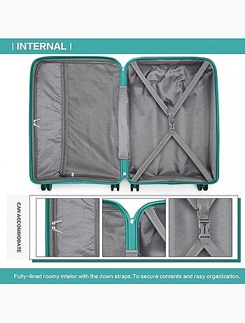 Valise moyenne - 65x44x27 cm pp 100 l tsa - kono