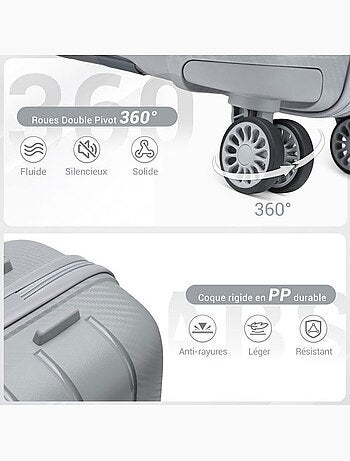 Valise moyenne - 65x44x27 cm pp 100 l tsa - kono