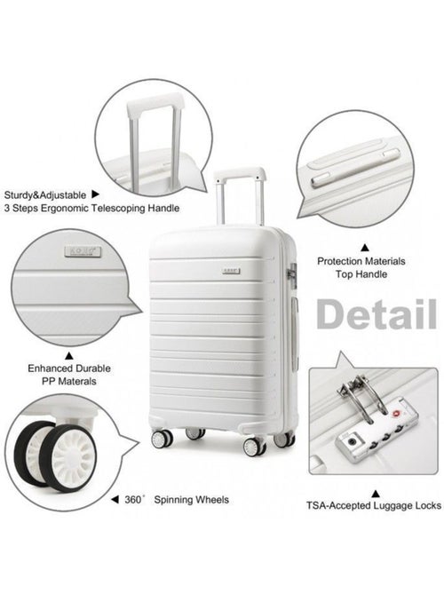 Valise moyenne - 65x44x27 cm pp 66 l tsa - kono - Kiabi Valise moyenne - 65x44x27 cm pp 66 l tsa - kono - Kiabi