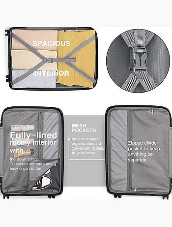 Valise moyenne - 65x44x27 cm pp 66 l tsa - kono