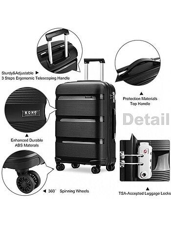 Valise moyenne - 65x44x27 cm pp 66 l tsa -