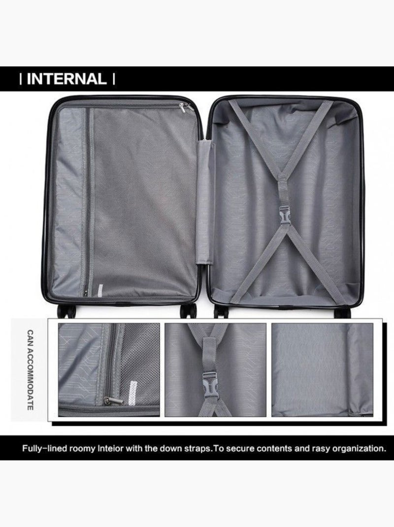 Valise moyenne - 65x44x27 cm pp 66 l tsa - Noir - Kiabi