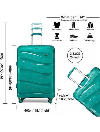 Valise moyenne - 66x46x26 cm pp 70 l - kono